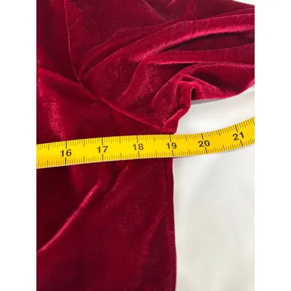 ESPRLIA Women's Plus Size Velvet Sexy Faux Wrap Pencil Midi Dresses 14W - Picture 7 of 9